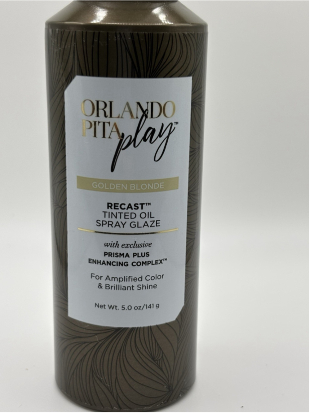 Orlando Pita Play Golden Blonde Recast Tinted Oil Spray Glaze 5oz NEW - Picture 3 of 5